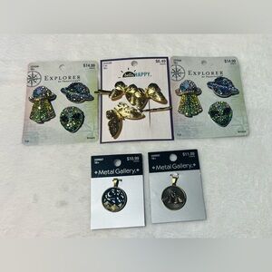 NOS Explorer Traditions Metal Gallery Jewelry Store Display Price Tags Lot